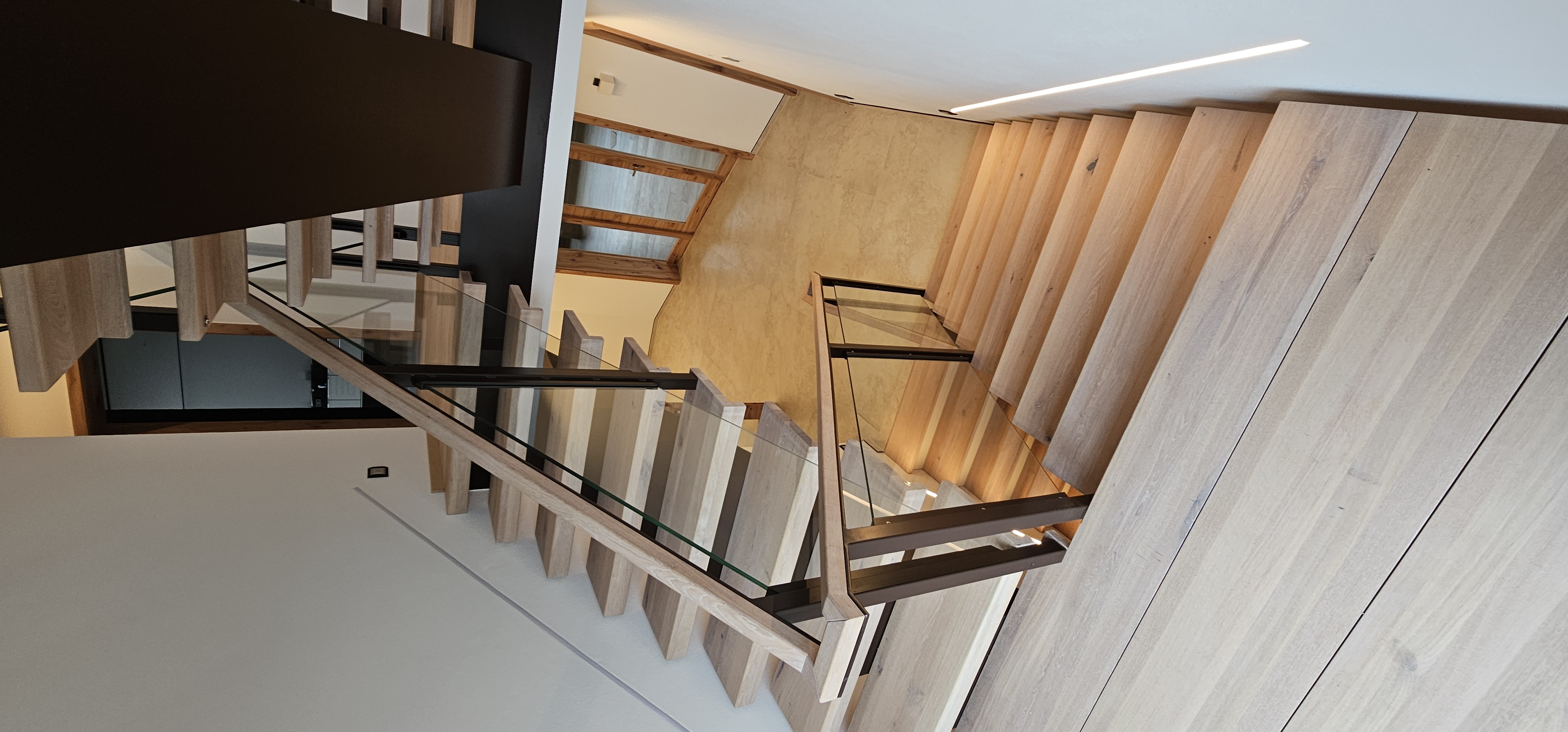 Einholmtreppe von oben