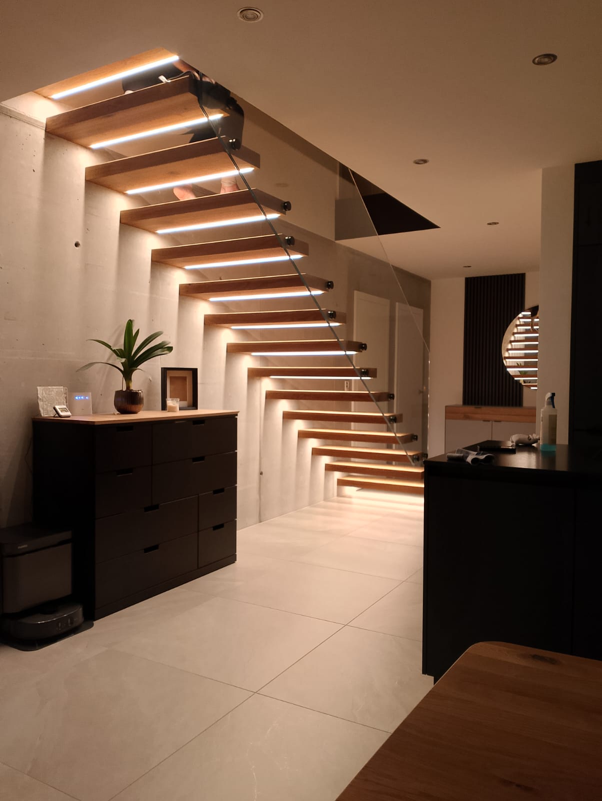 Spindeltreppe von unten
